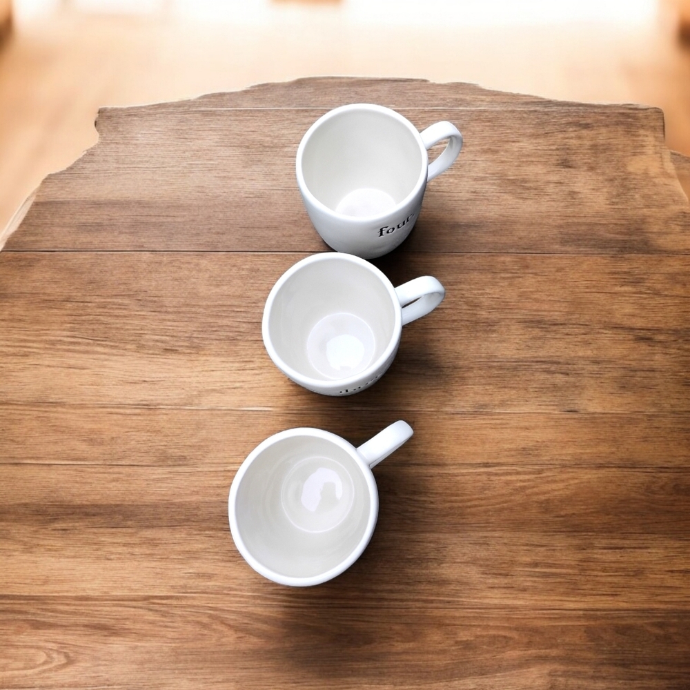 Rar Dunn Classic White Numbered Mug Trio - Picture 3 of 4